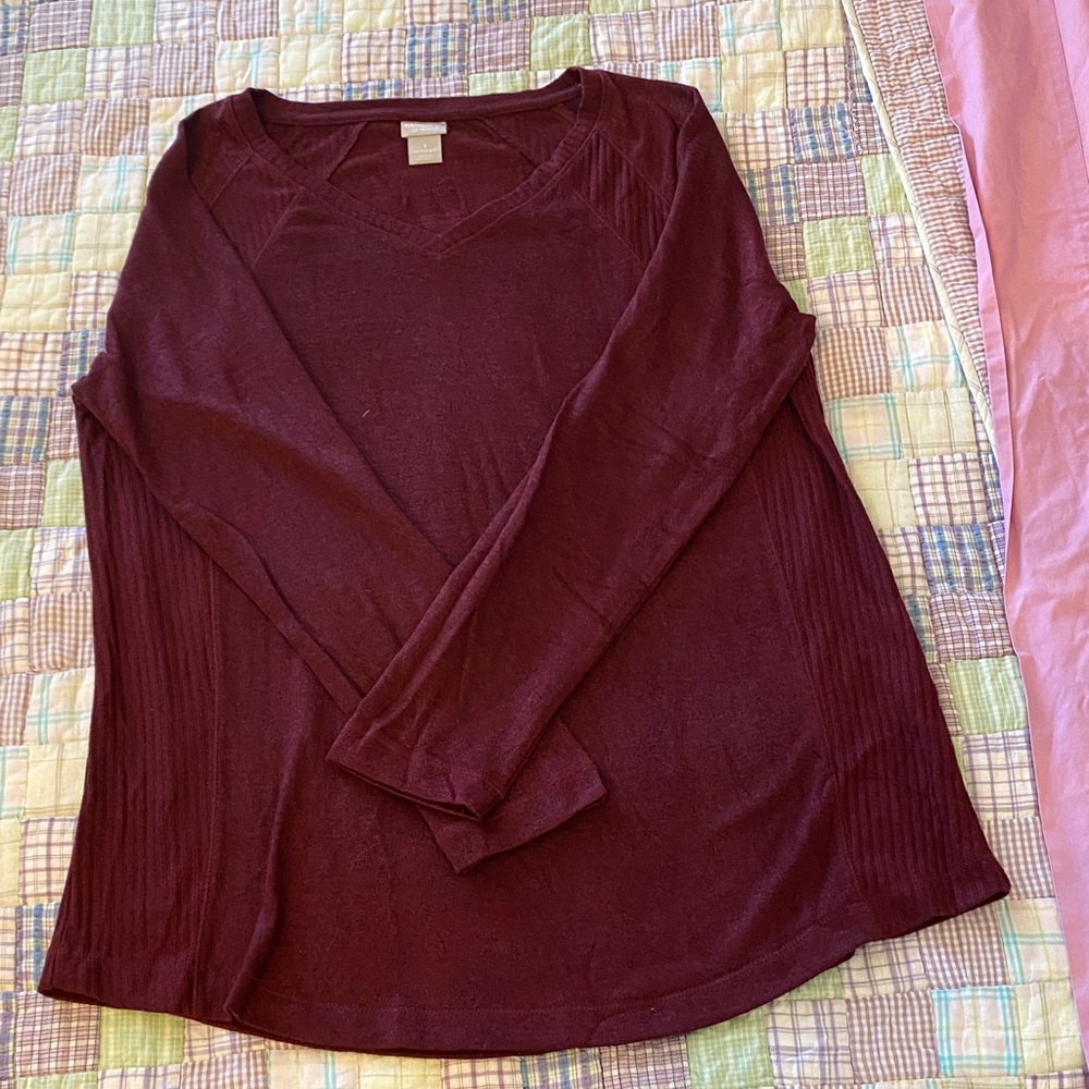 Chico's Zenergy Burgundy Top